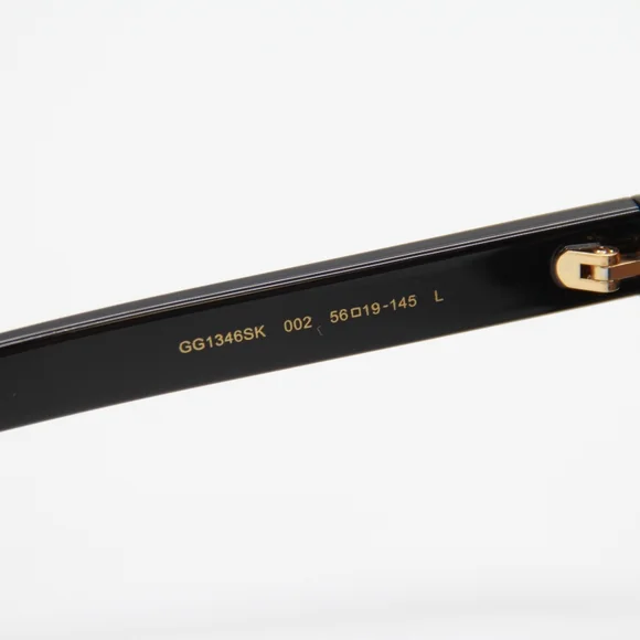 NEW GG1346SK 002 GUCCI MEN BLACK SQUARE SUNGLASSES